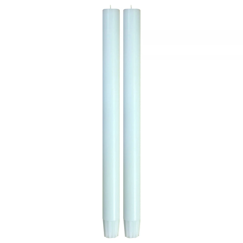 True Grace dinner candles Eau De Nil pair, UK version