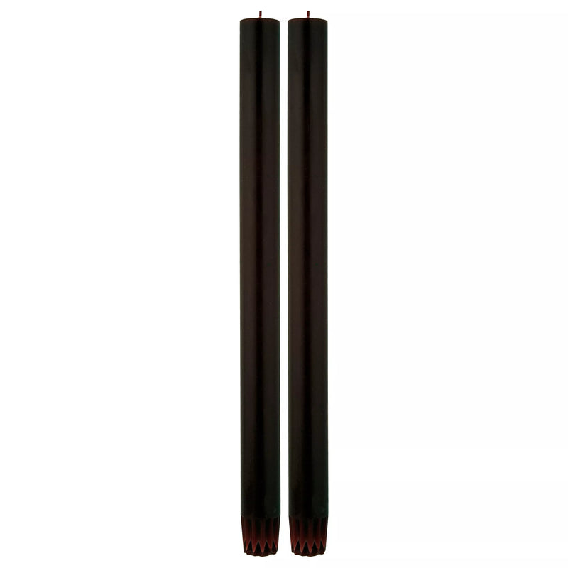 True Grace dinner candles black pair - British product