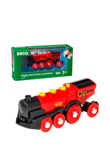 John Lewis BRIO Mighty Red Action Locomotive FSC-Certified Beech Wood Toy Train- Buy online at McGrocer