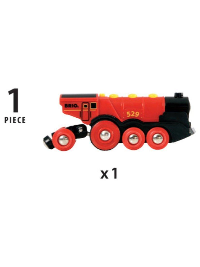 BRIO train Mighty Red Action Locomotive wooden toy, UK version