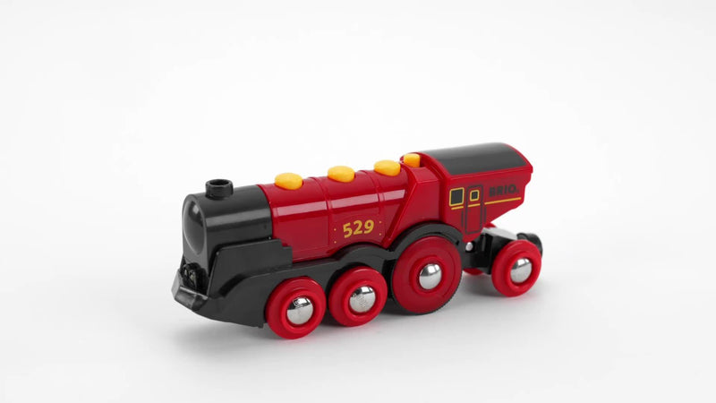 BRIO train Mighty Red Action Locomotive wooden toy, UK version
