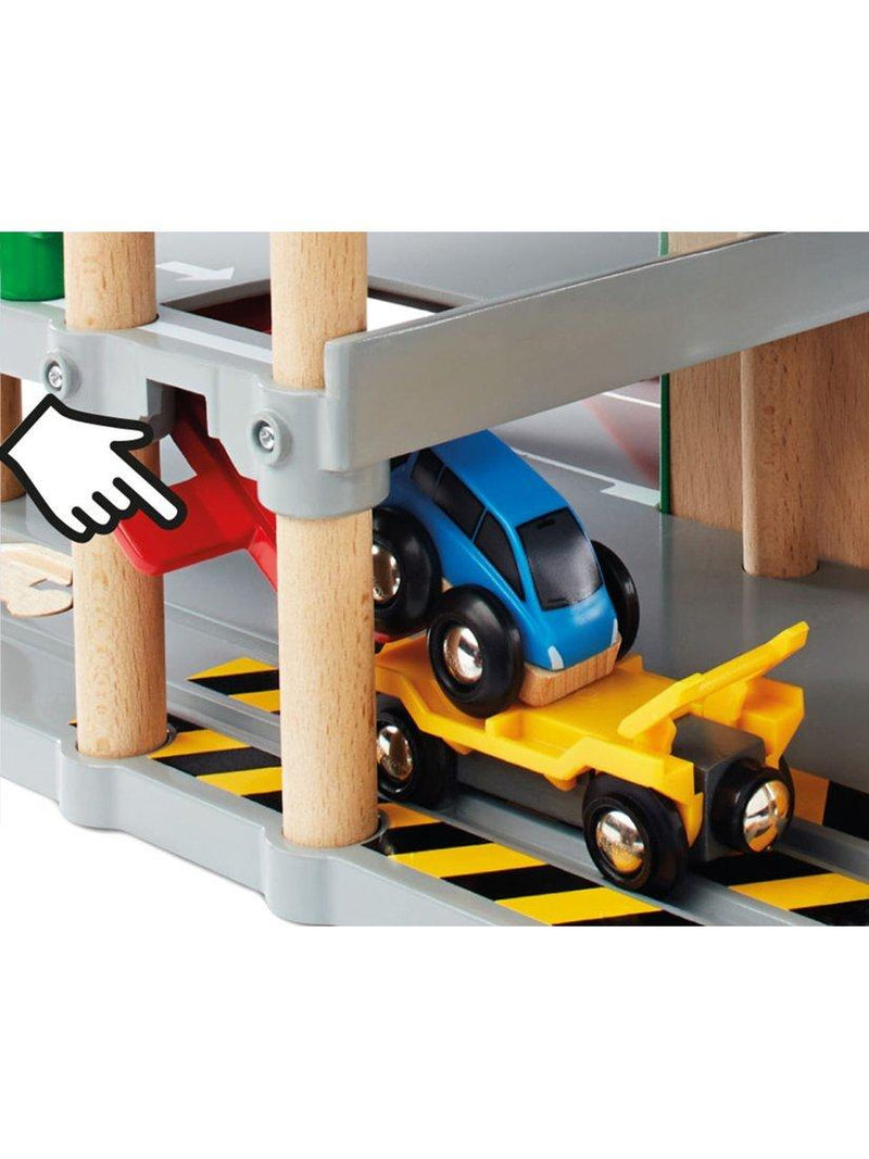 BRIO World Parking Garage wooden playset, UK version