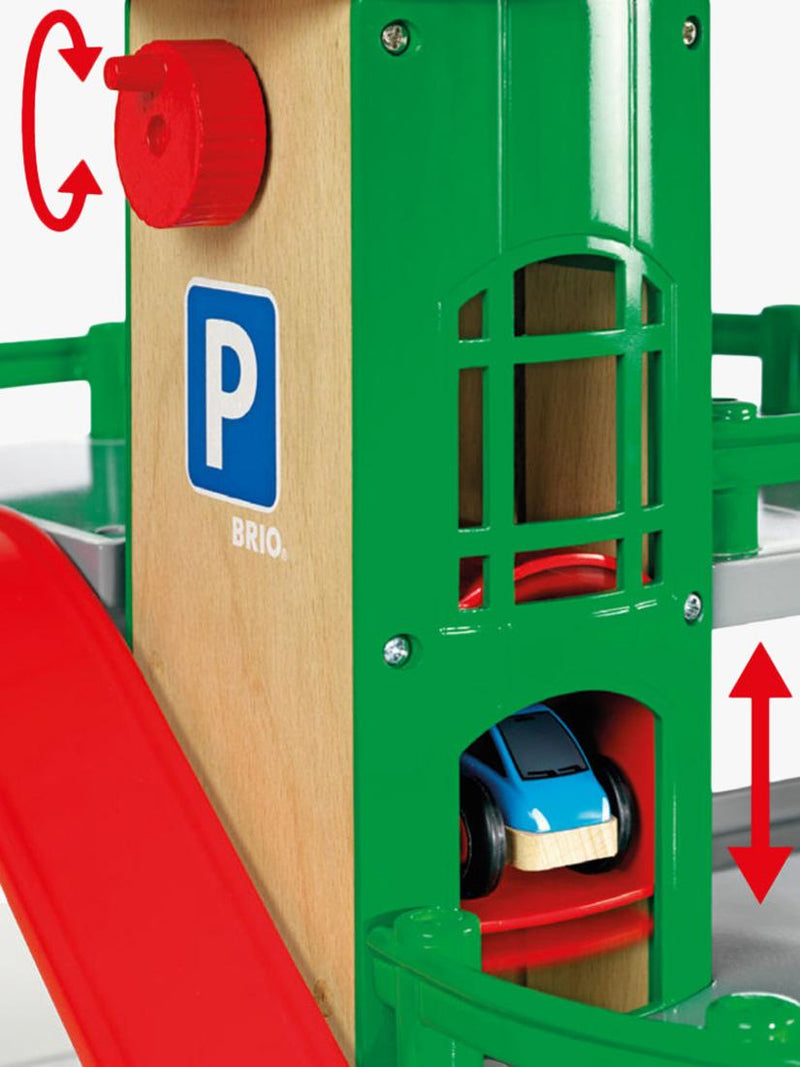 BRIO World Parking Garage wooden playset, UK version