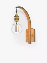 John Lewis Tom Raffield Hanter Wall Light, Oak- Buy online at McGrocer