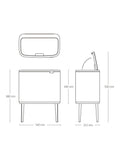 Brabantia Bo Touch Bin Kitchen Waste Bin - British product