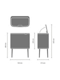 Brabantia Bo Touch Bin Kitchen Waste Bin - British product