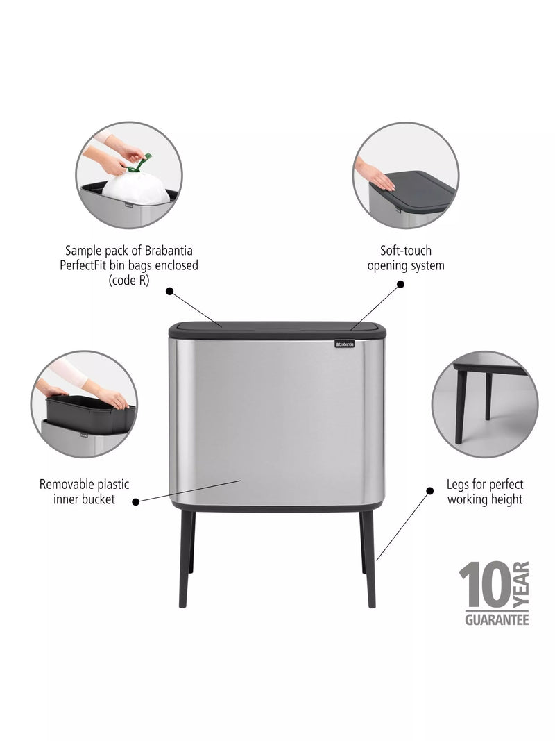 Brabantia Bo Touch Bin 36L - British product