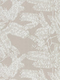Harlequin wallpaper with silhouetted fern design and shimmering beaded background, UK version