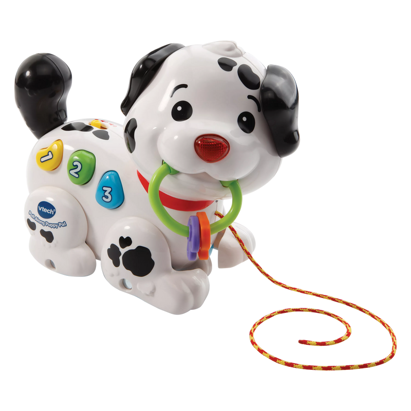 VTech pull-along puppy interactive toy with sounds (British brand)