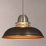 John Lewis Carmine Easy-to-Fit Ceiling Shade, Pewter/Copper