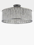 John Lewis ceiling light Emilia large crystal drum flush, UK version