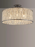 John Lewis ceiling light Emilia large crystal drum flush, UK version