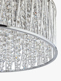 John Lewis ceiling light Emilia large crystal drum flush, UK version