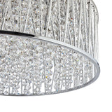 John Lewis ceiling light Emilia large crystal drum flush, UK version