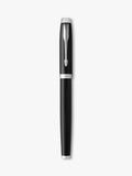 PARKER rollerball pen black chrome trim, imported from the UK