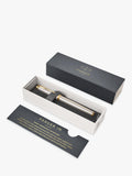 PARKER IM Premium Chiselled Rollerball Pen, grey gold-effect trim, imported from the UK