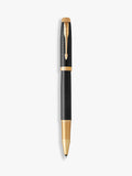 Parker IM Premium Chiselled Rollerball Pen in Black, imported from the UK