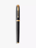 Parker IM Premium Chiselled Rollerball Pen in Black, imported from the UK