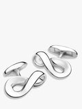 Georg Jensen Infinity Cufflinks in silver, imported from the UK