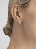 Georg Jensen Infinity silver drop earrings 15mm (British brand)