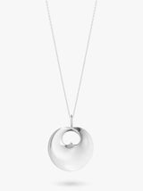 John Lewis Georg Jensen Hidden Heart Pendant Necklace, Silver- Buy online at McGrocer