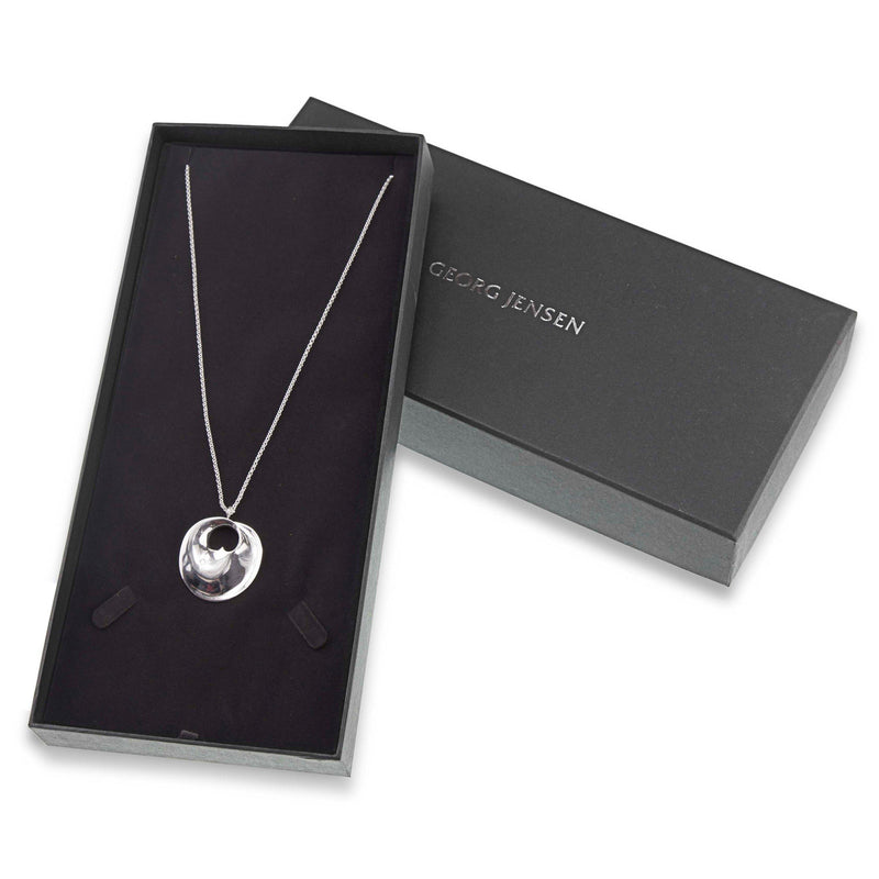 Georg Jensen Hidden Heart pendant necklace sterling silver - British product