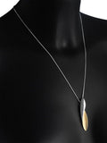 Nina B silver and gold pendant necklace, 50cm - British product