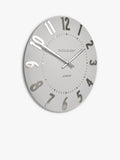 Thomas Kent Mulberry wall clock 30cm silver cloud - British product