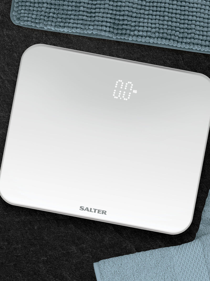 Salter LED Digital Bathroom Scale Ghost Compact (British brand)