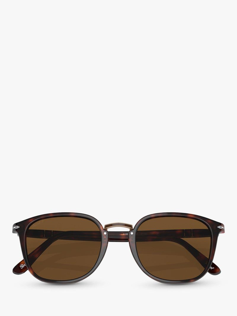 Persol PO3186S polarised square sunglasses 53mm, imported from the UK