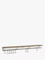 John Lewis John Lewis Restoration Shelf and 9 Hooks, Grey Smoke- Buy online at McGrocer