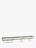 John Lewis Restoration Shelf Grey Smoke with 9 hooks - British product