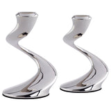 Robert Welch Windrush stainless steel candlestick, pack of 2, imported from the UK