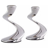 Robert Welch Windrush stainless steel candlestick, pack of 2, imported from the UK