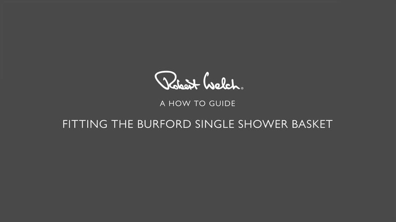 Robert Welch Burford single shower basket - British product
