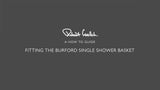 Robert Welch Burford single shower basket - British product