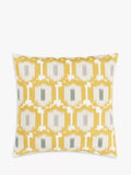 John Lewis Agra cushion with embroidered geometric design on cotton cover, UK version