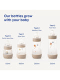 MAM anti-colic baby bottle pack of 2 260ml grey, UK version