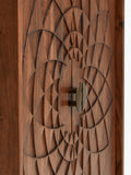 John Lewis Array wood storage cabinet, carved mandala pattern - British product