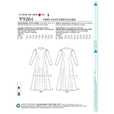 Vogue fit-and-flare dress sewing pattern 9264 (British brand)