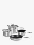 Le Creuset 3-Ply Stainless Steel Cookware Set, 4 pieces, UK version