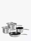 Le Creuset 3-Ply Stainless Steel Cookware Set, 4 pieces, UK version