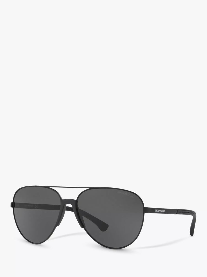 Emporio Armani aviator sunglasses black frame 61mm (British brand)