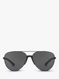 Emporio Armani aviator sunglasses black frame 61mm (British brand)