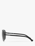 Emporio Armani aviator sunglasses black frame 61mm (British brand)