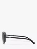 Emporio Armani aviator sunglasses black frame 61mm (British brand)