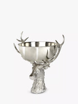 John Lewis Culinary Concepts Large Stag Head Wine & Champagne Bowl, Silver, 16L- Buy online at McGrocer