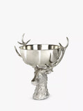 Culinary Concepts large stag head wine bowl silver, imported from the UK