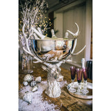 Culinary Concepts large stag head wine bowl silver, imported from the UK