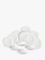 John Lewis Sophie Conran for Portmeirion Coupe Porcelain Dinnerware Set, White, 12 Pieces- Buy online at McGrocer